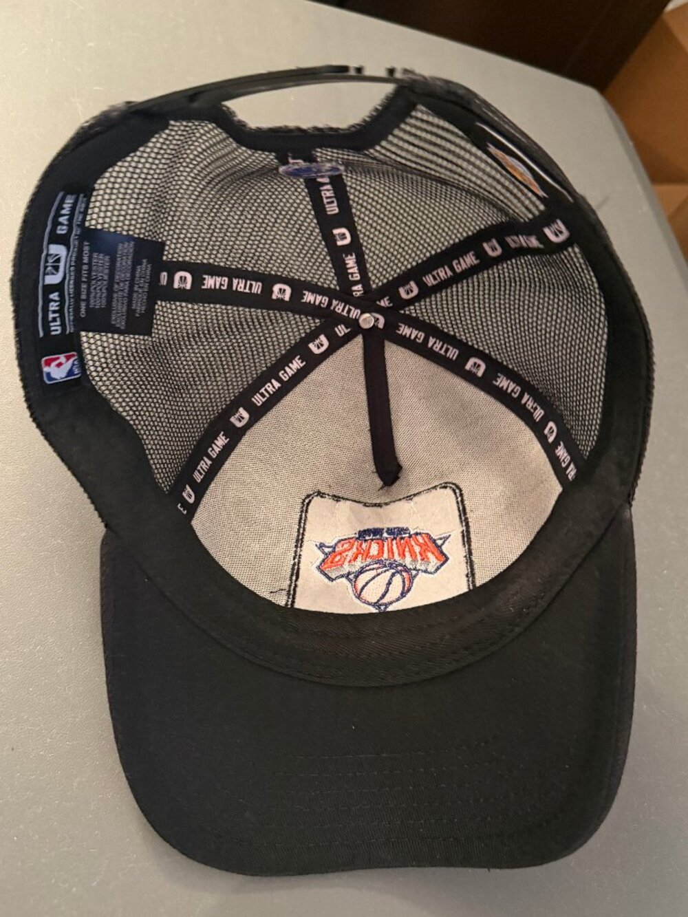 New York Knicks Ultra Game One Size Fits Most Hat NBA Black Adjustable - Picture 7 of 9